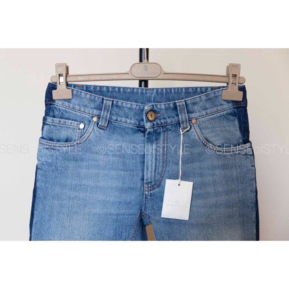 Brunello Cucinelli jeans pants denim blue skinny slim fit size xs 38 2 - Picture 2 of 8